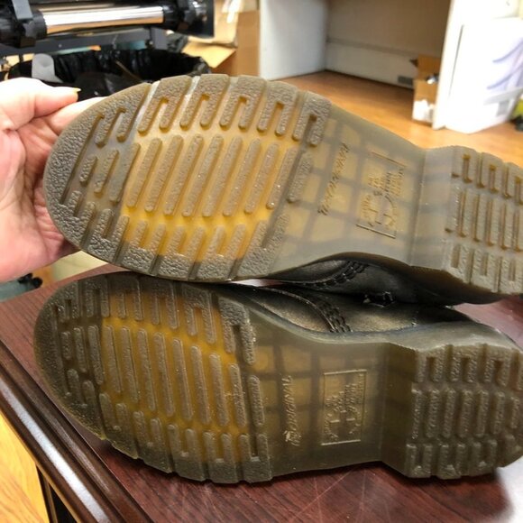 Dr Martens 20 EYE 1B60 - 1860 soft leather tall ZIP boots UK4 EU37 6US PEWTER - Picture 7 of 15